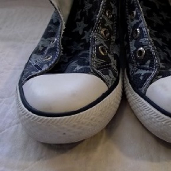 LEVIS Canvas Hightops sneaker, women's, 6.5, Blue - Picture 7 of 8